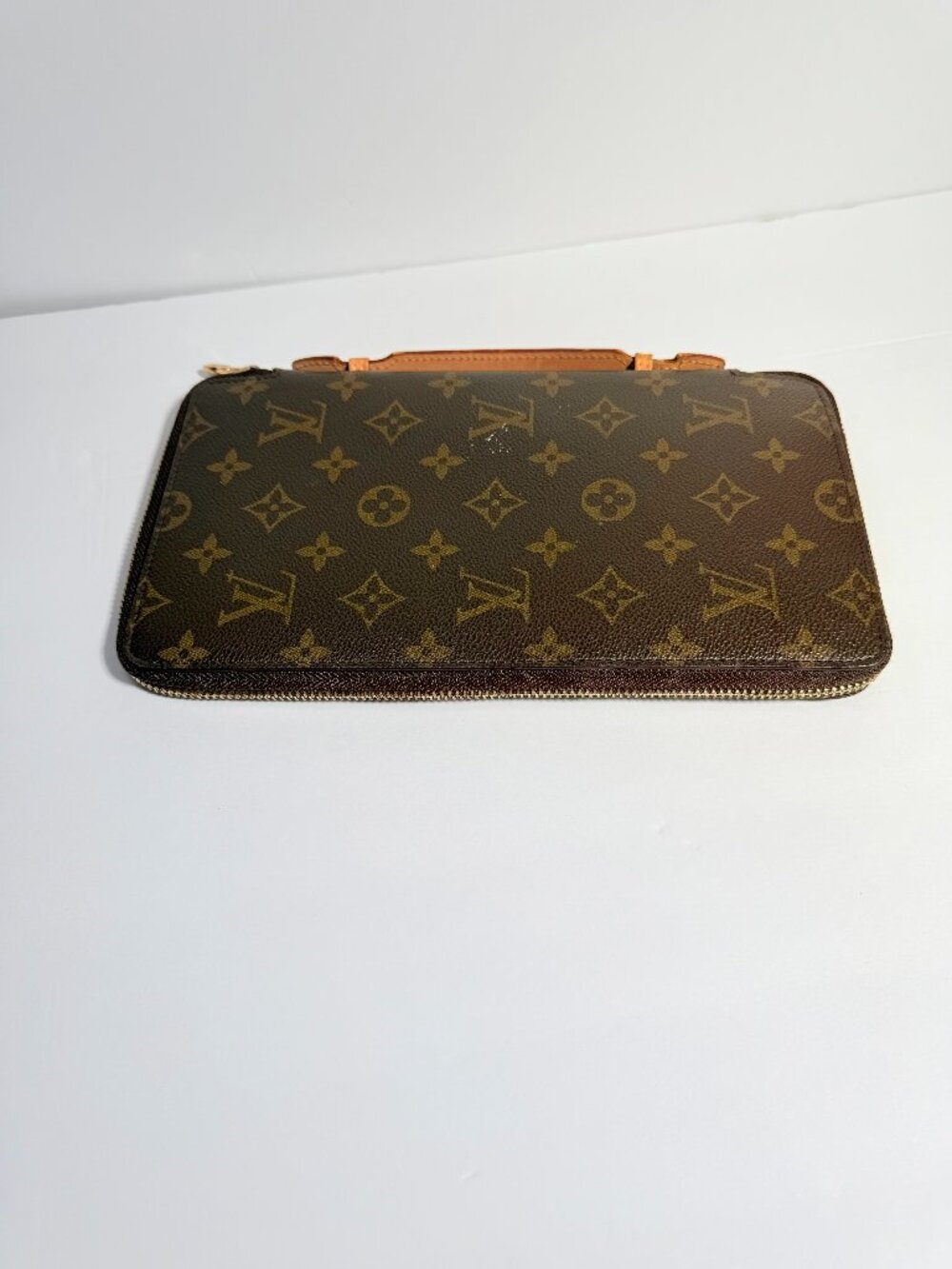 Louis Vuitton Monogram Zipped Organizer Travel Wallet Wristlet Made in France